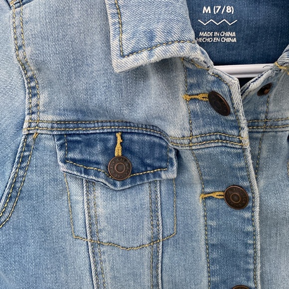 EUC girls size 7/8 denim jacket - Picture 6 of 9